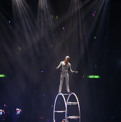 HONG KONG - AUGUST 21:  Singer Aaron Kwok performs on the stage in concert at Hong Kong Coliseum on August 21, 2016 in Hong Kong, Hong Kong.  (Photo by VCG/VCG via Getty Images)